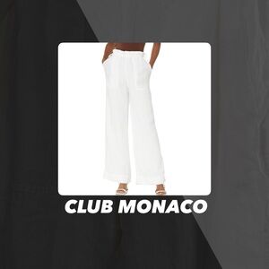 EUC Club Monaco Linen Side Tie Pants